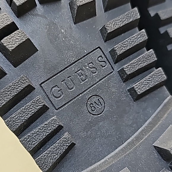 GUESS Black Quilted Combat Boots - Picture 11 of 11